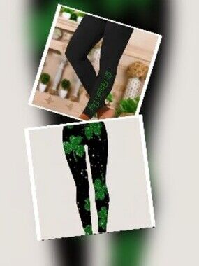 2 Pairs of St. Patrick's Day Leggings (M)